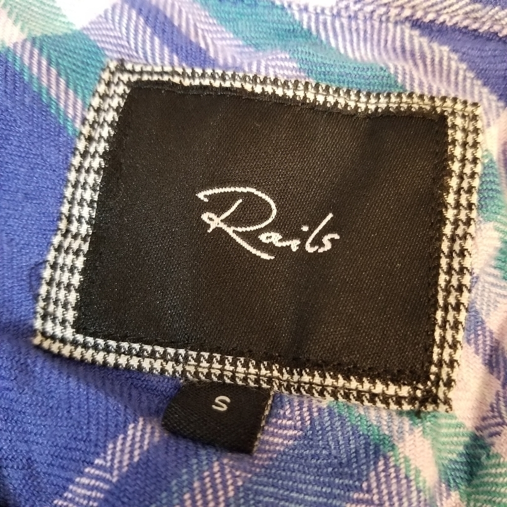 {S} Rails Hunter Button Down In Blue Violet - Picture 6 of 10